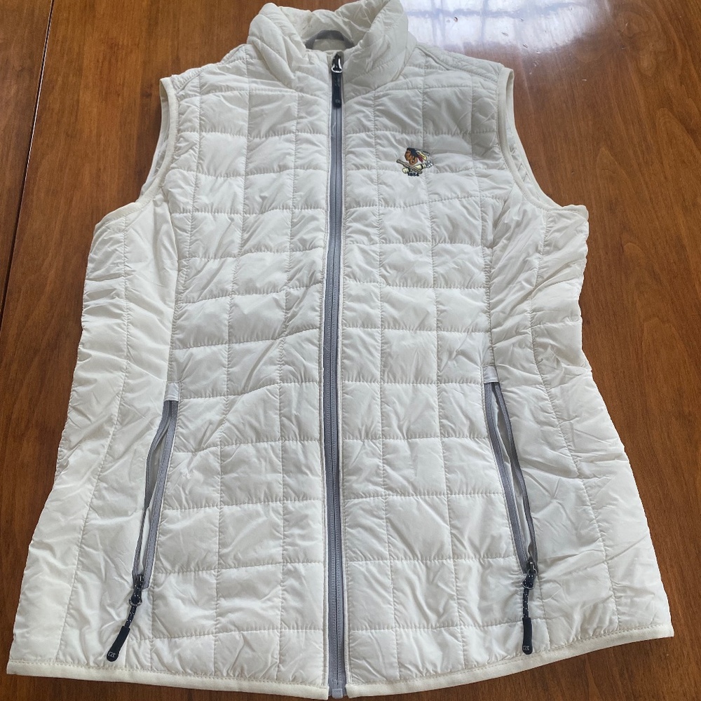 Cutter and Buck White Down Women's golf vest